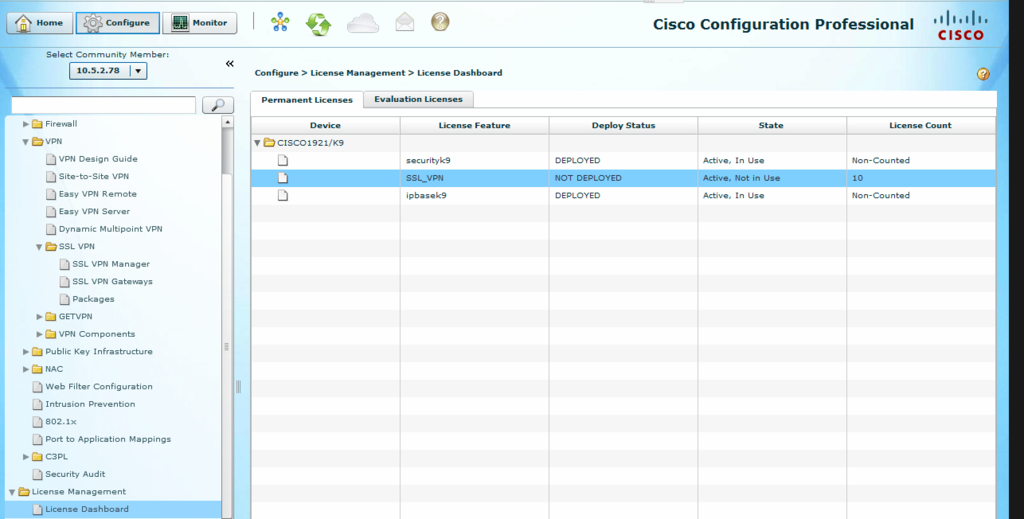 Cisco configuration