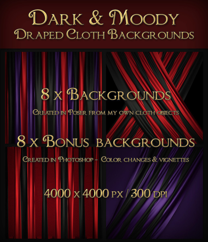 Dark and Moody Cloth Backgrounds