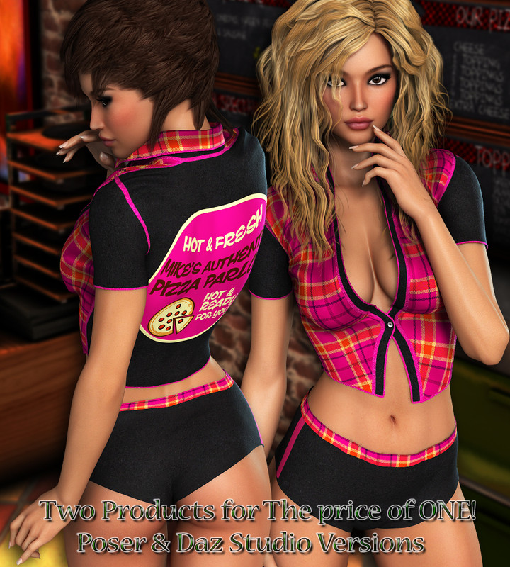 Hot Uniforms for Pizza Girl Outfit