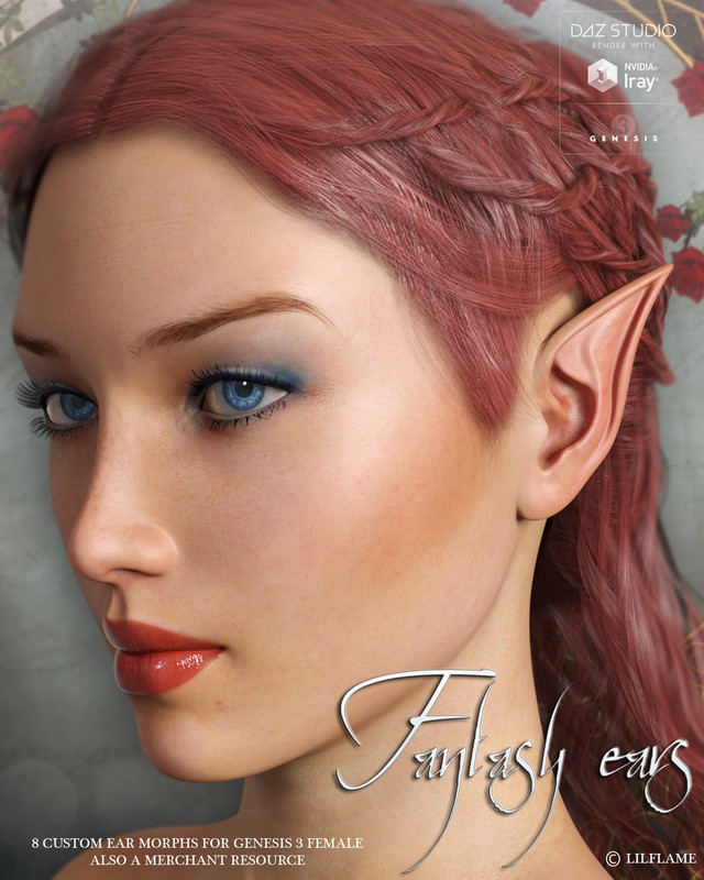 LF’s Fantasy Ears for Genesis 3 Female