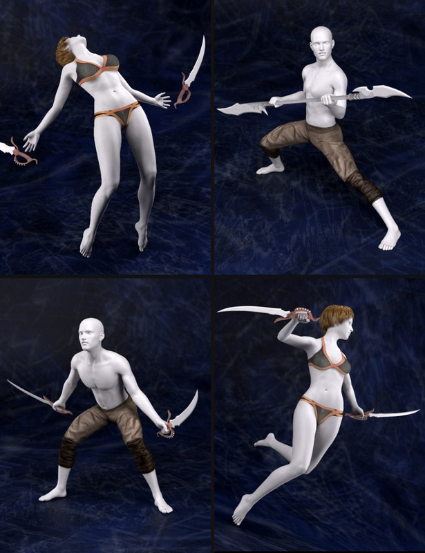 Legendary Adventure Poses for Genesis 2 and Genesis 3 Male(s) and Female(s)
