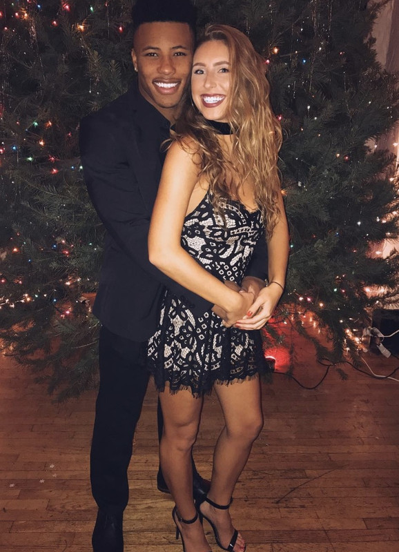 saquon barkley and his wife Anna-Congdon