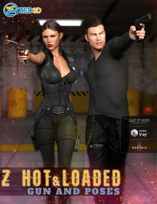 z hot and loaded gun and poses for genesis 3 and 8 00 main daz3