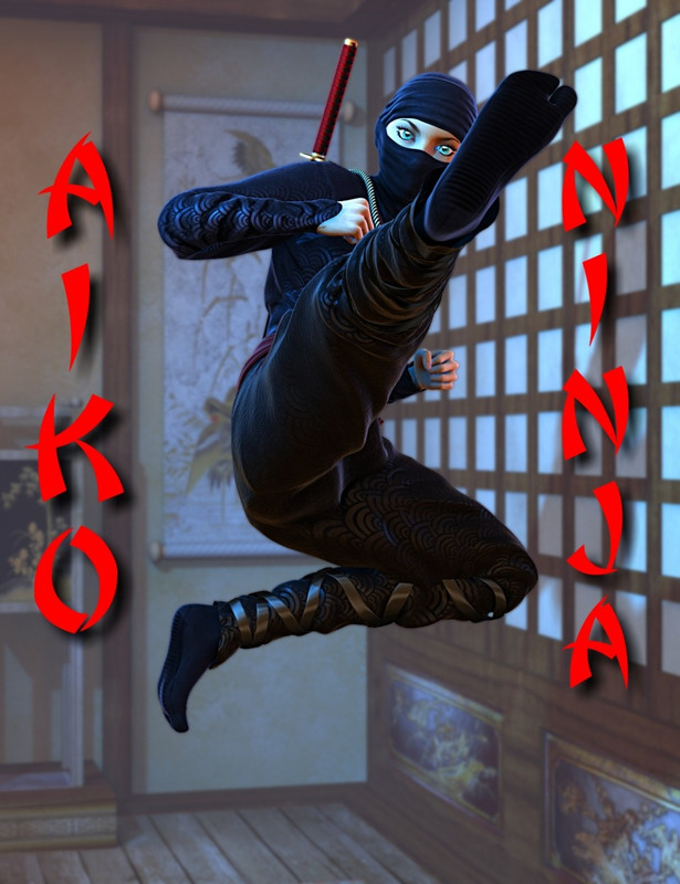 Aiko Ninja Poses for Aiko 6