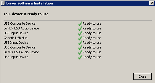 dynex usb audio device driver