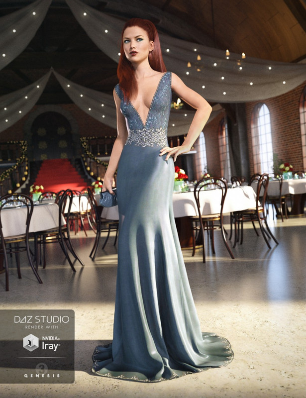 Vogue Evening Gown for Genesis 3 Female(s)